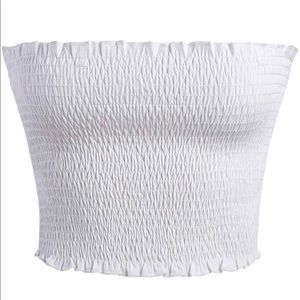 Super fun super white tube top